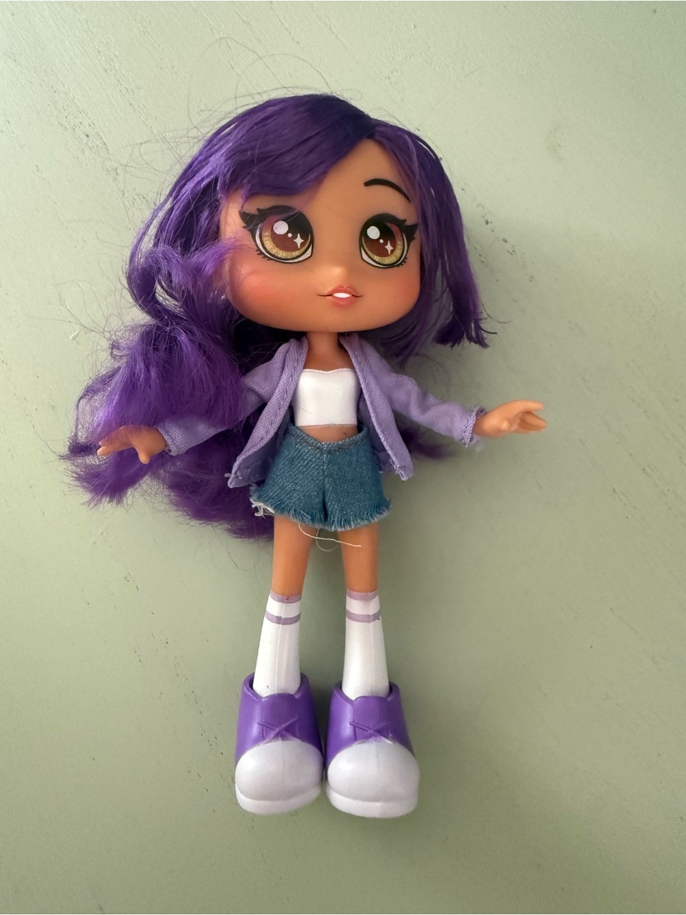 Aphamau Sparkle Edition Fashion Doll Purple Hair 7" F171SMDG Doll Only YouTuber